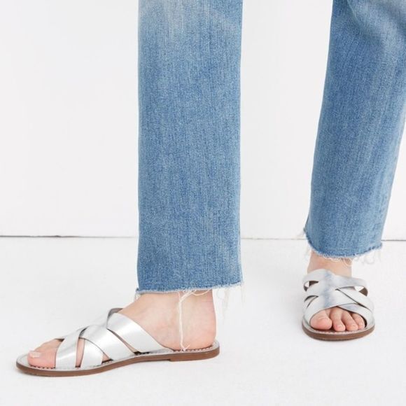 NEW Madewell‎ The Boardwalk Woven Slide Sandals - Picture 1 of 2